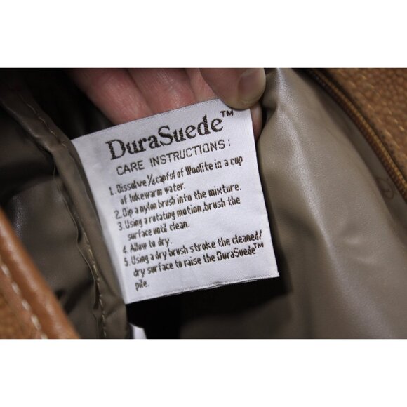 Vintage XXL PROTOCOL DuraSuede large weekender travel bag, faux leather home - Picture 6 of 10